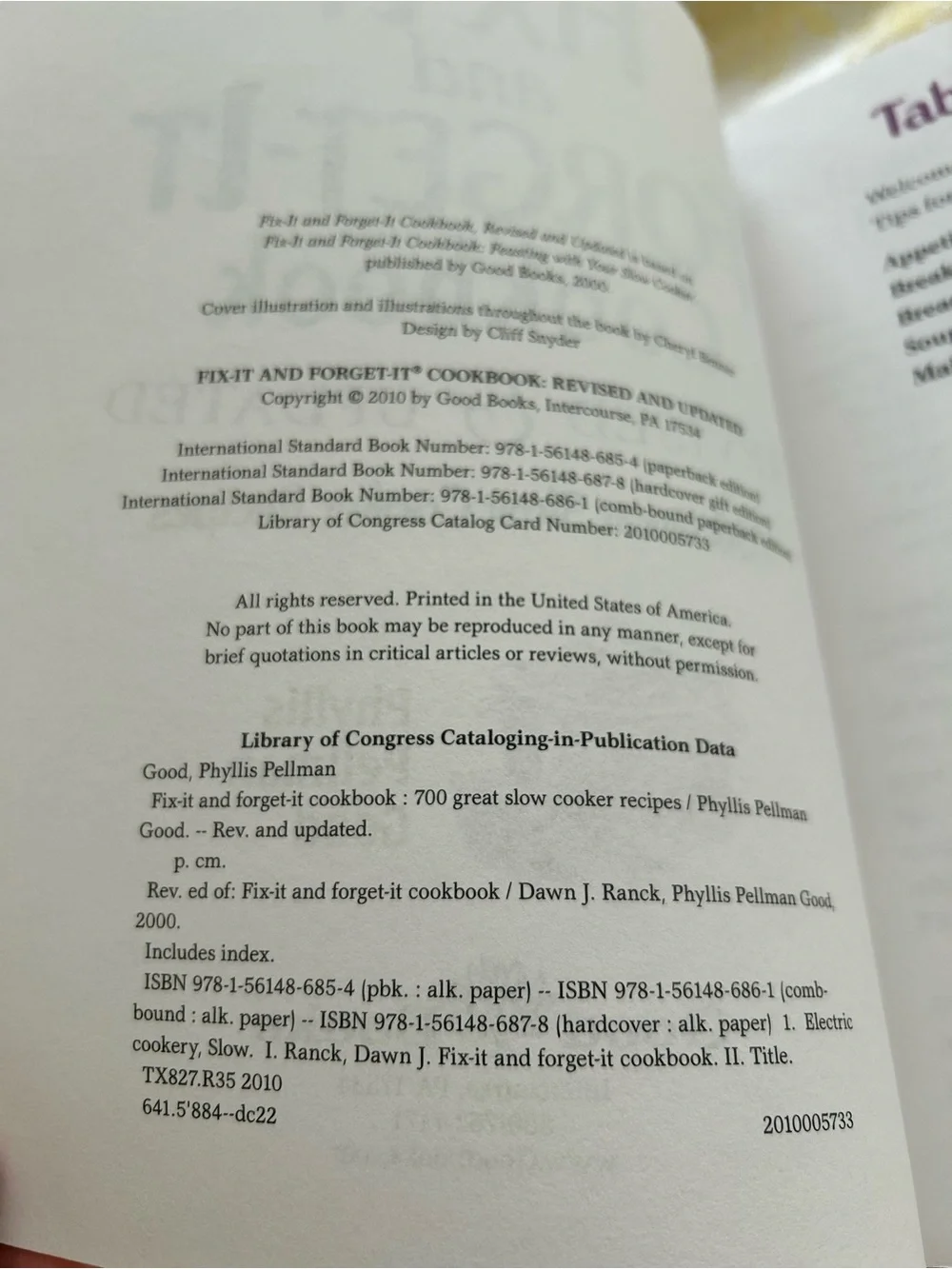 Fix It And Forget It Cookbook